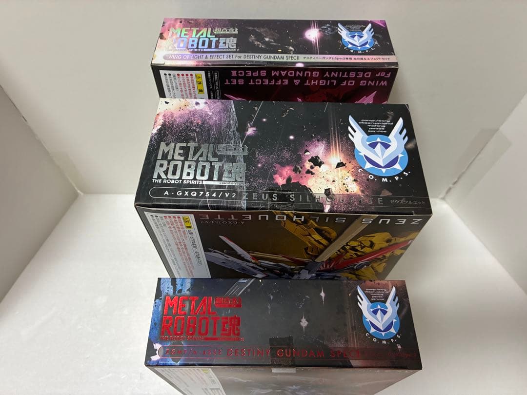 L ROBOT魂デスティニーガンダムSPECⅡ&ゼウスシルエット&光の翼