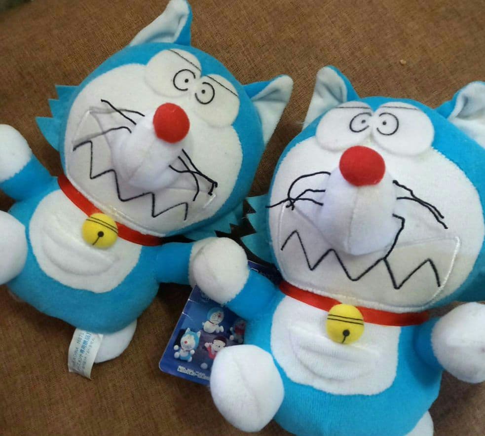 珍品★レア★ドラえもん♪ホラーぬいぐるみ★３種4点セット★ドラキュラ、おおかみ男