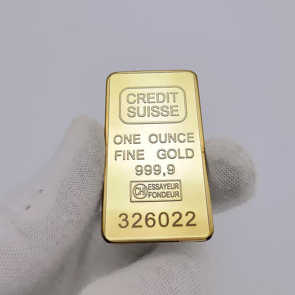 10枚インゴット【レプリカ】高品質　インテリア雑貨　GOLD ※シリアル違い