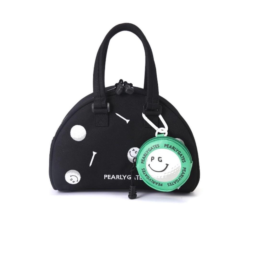 パーリーゲイツ　GOLF ドット刺繍　カートバッグ　ブラック