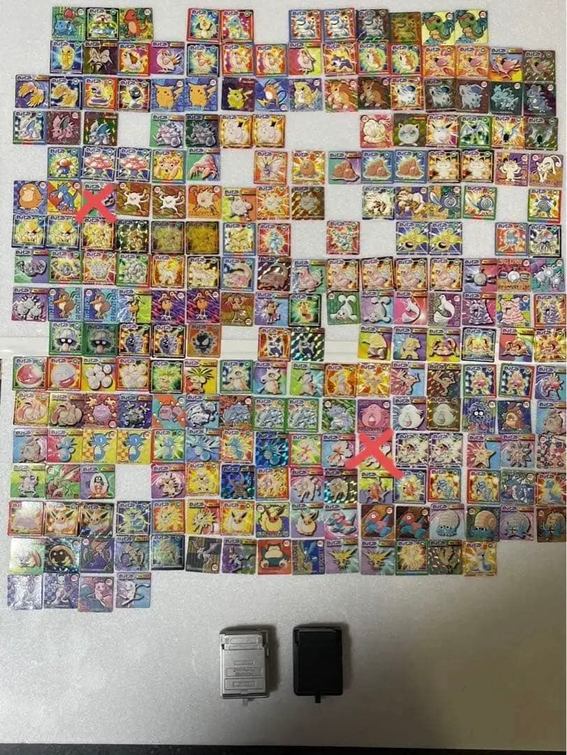ポケットモンスター　初期　レトロ　ミニカード　ブロスカード 238枚　ケース2台