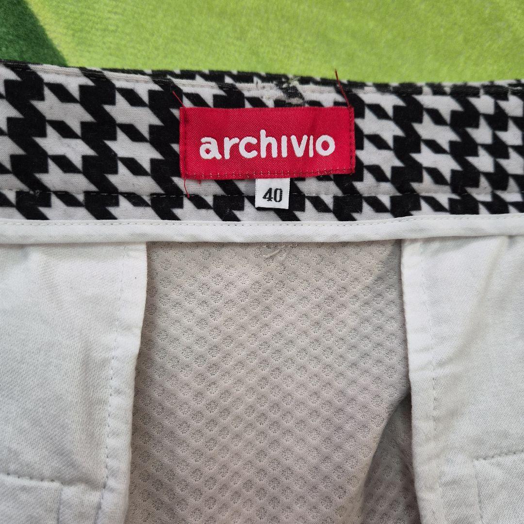 archivio ハウンドトゥース柄 ゴルフスカート