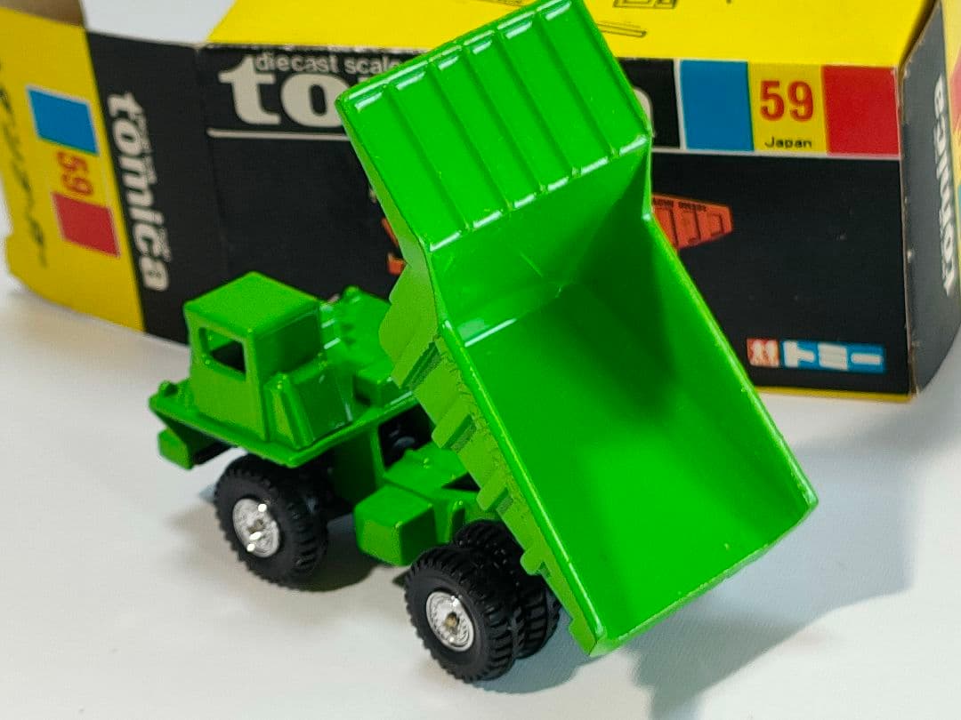 黒箱トミカ 59　日立重ダンプカー　美品　日本製　デッドストック