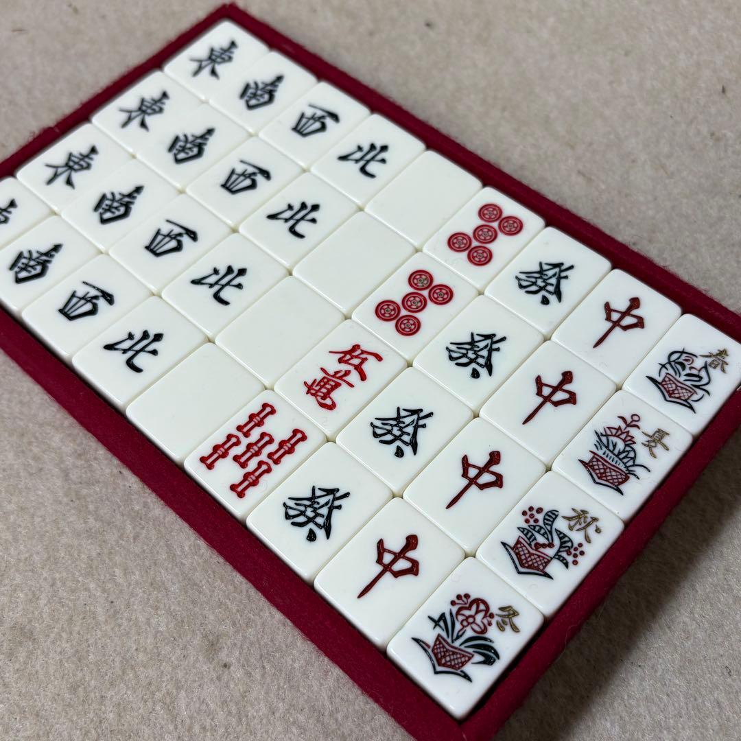 MVC ミズノ丸一 麻雀牌 麻雀 金彩 重量牌 背竹模様 背竹 瑞雲 飛龍