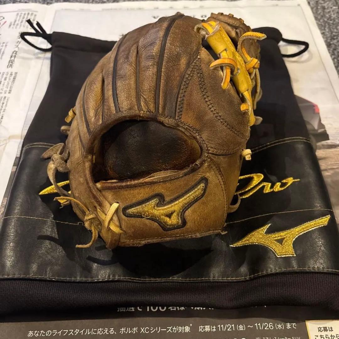 あ*お様 ミズノプロ 硬式グローブ 内野手用