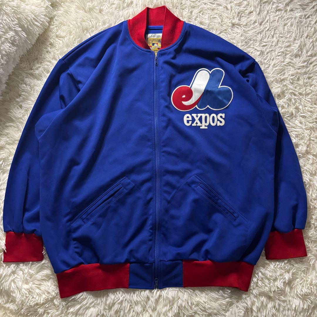 激レア特大サイズ✨ 美品 MLB エクスポズ ワッペン スタジャン ジャージ