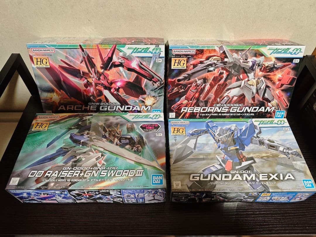 HGガンダム00 ガンプラ4点セット