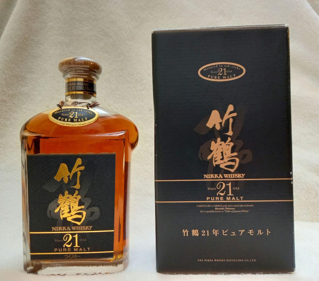 ニッカウイスキー竹鶴21年　旧ボトル　 ピュアモルト 720ml