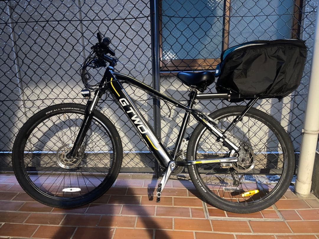 G-TWO 電動アシスト自転車 ブラック, 自転車は直接受け取りに来てください。