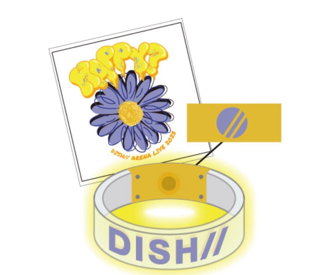 DISH//ライトバングル、ラバーバンド、キーホルダー、リングライトセット