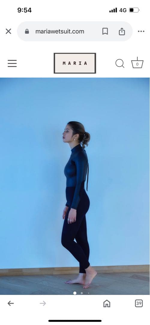MARIA WETSUIT ウエットスーツ　セミドライウェットスーツ 黒 長袖