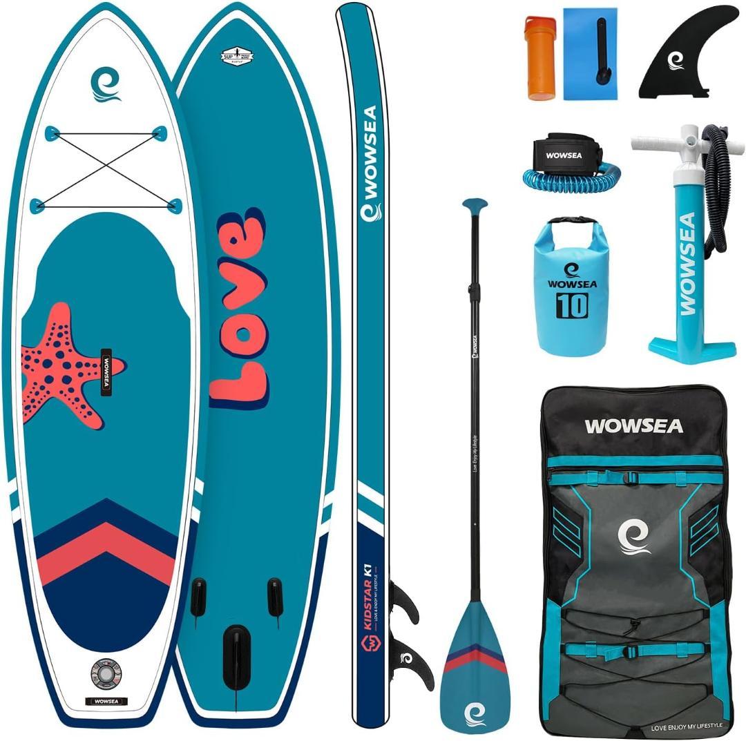 WOWSEA K1 空気注入式スタンドアップパドルボード ツーリング