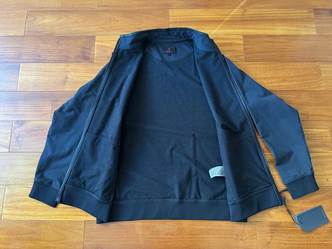 24AW ブリーフィングゴルフ　ストームフリースブルゾン黒L