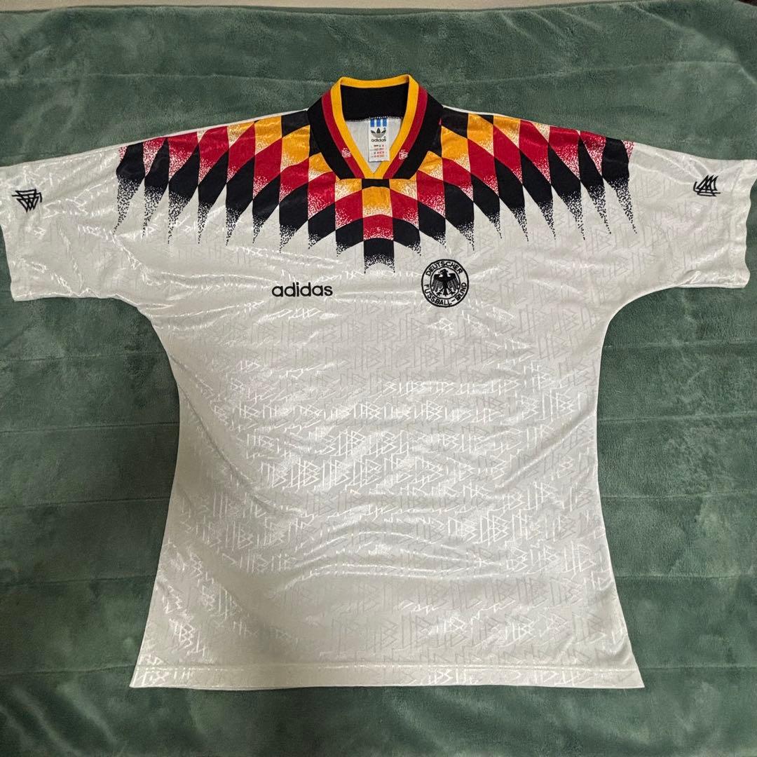【1990年W杯】西ドイツ代表 ホーム ユニフォーム adidas 英国製 L