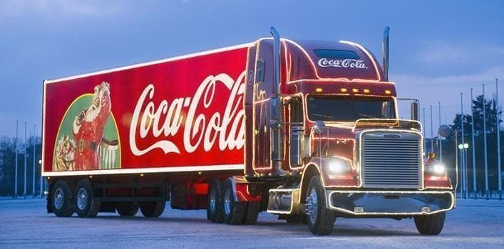 コカコーラ サンタトラック イルミネーション クリスマス 電飾パレード