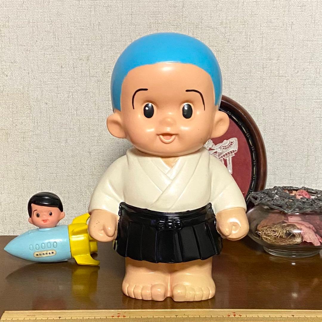 一休さん　信ちゃん　ソフビ　貯金箱　かインターサイズ　店頭備品