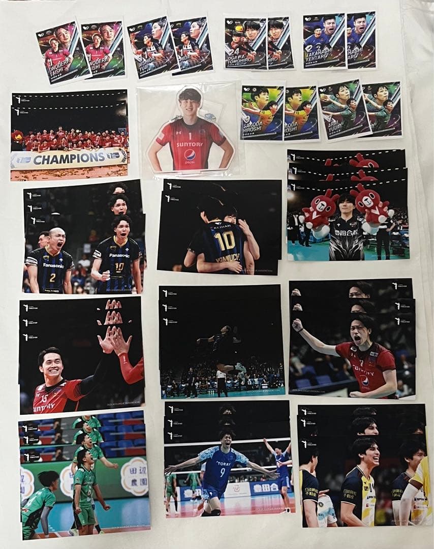 男子バレーボール Vリーグ Vコレ くじ 写真 ステッカー アクスタ