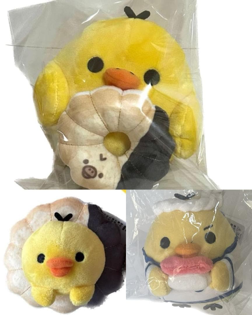 キイロイトリ ぬいぐるみセット リラックマ×ミスド おすしぬいぐるみ