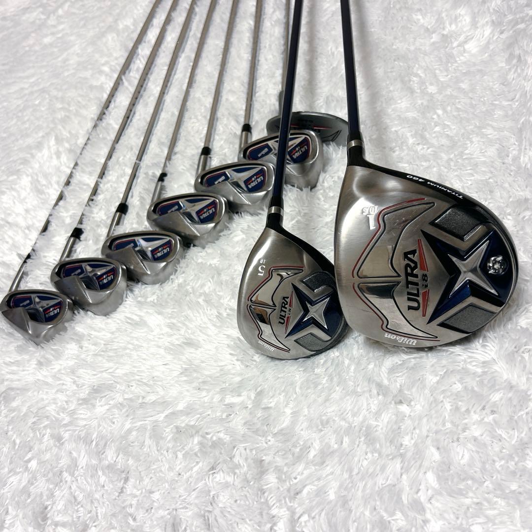 美品✨Wilson ultra i8 セット 右 9本 キャディバッグ