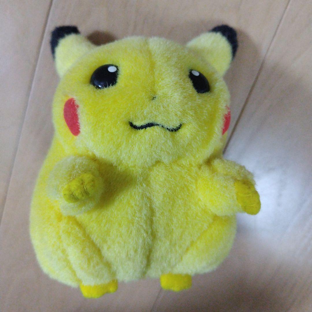 初期　ピカチュウ　ぬいぐるみ　レトロ　トミー　おなかを押すと鳴く