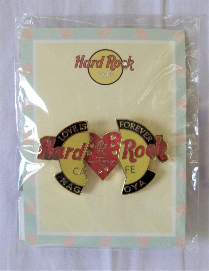 ハードロックカフェ　2002年バレンタインピン６店舗セット