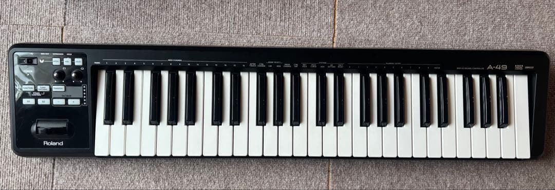Roland A-49 BK (A49) MIDIキーボード 49鍵　説明書付き