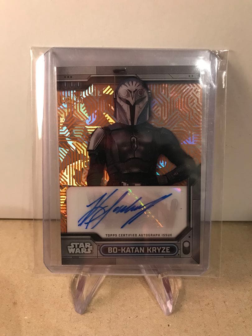 スターウォーズ　マンダロリアン　ボカターン　topps 直筆サイン　グローグー