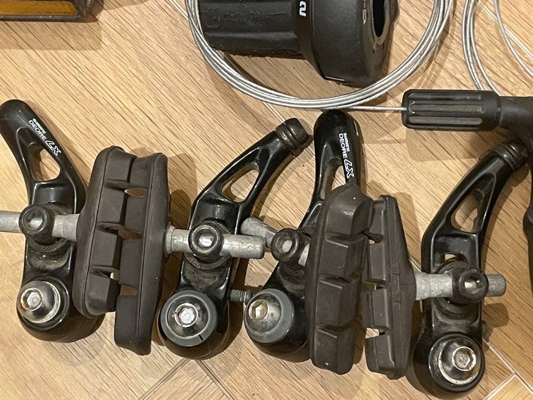 オールドシマノ　デオーレLX 3×８　コンポセット　 ペダル付　Shimano