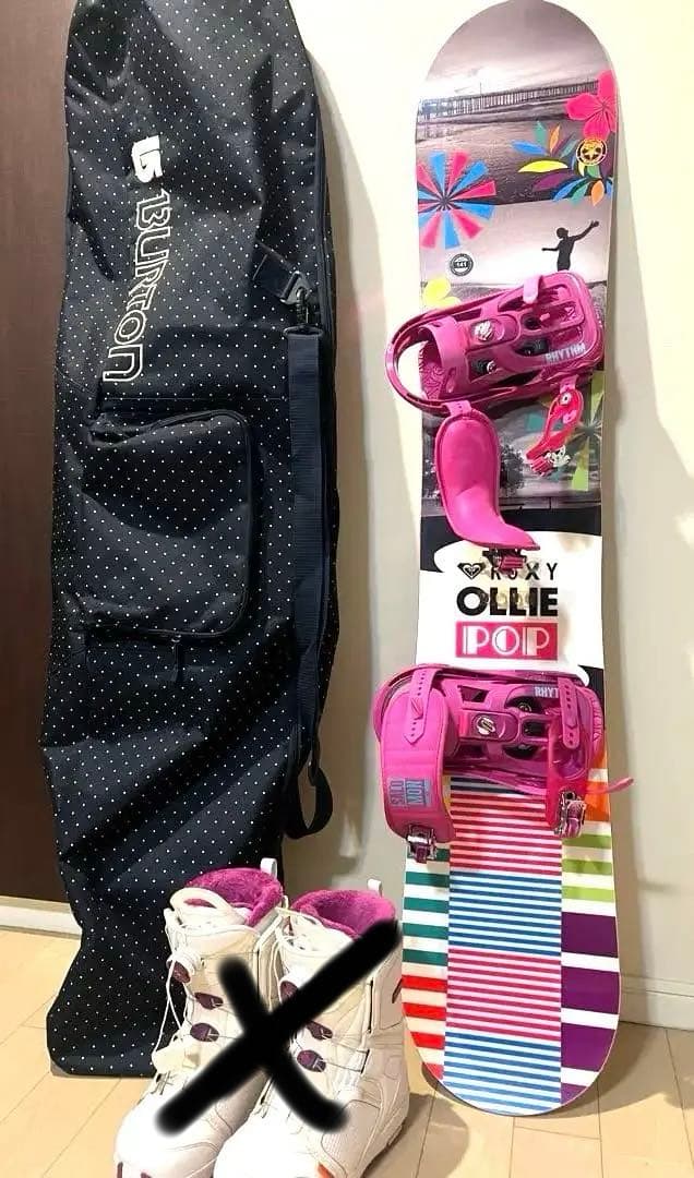 スノーボード　2点セット　ROXY & Burtonバック付き