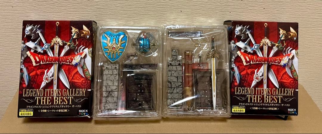 新品・未開封　ドラクエ　レジェンドアイテムギャラリー　ロトの剣・盾・兜セット