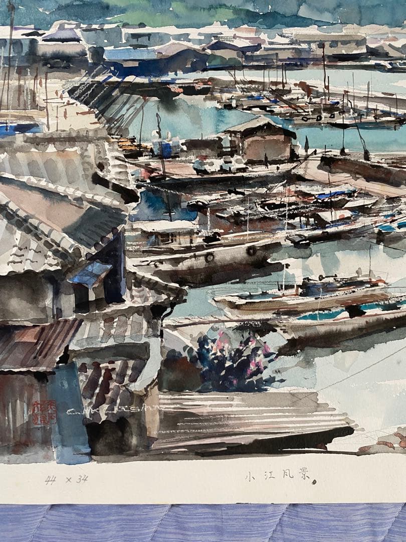 赤石文雄氏　水彩画作品