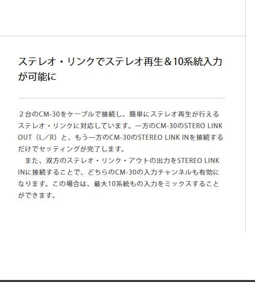 Roland CUBE CM-30 モニター