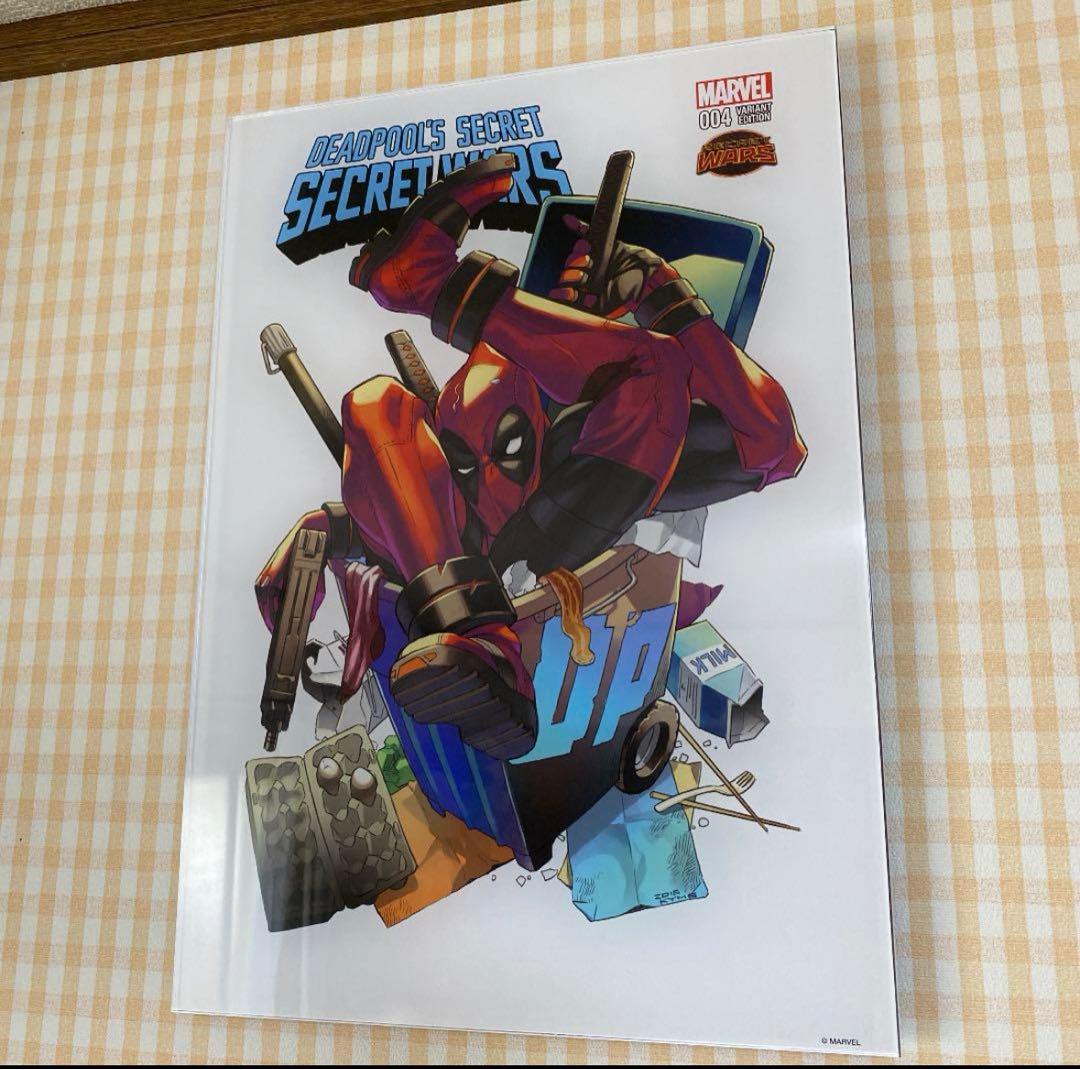 marvel デッドプール　マーベル展　アートボード　絵画　アートパネル