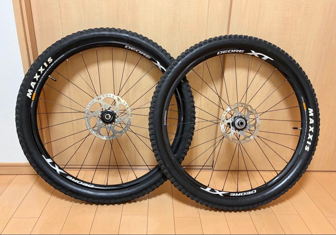 DEORE XT 完組ホイール前後セット　27.5インチ　タイヤ、ローター付き