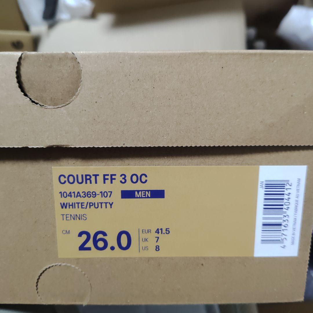 ASICS COURT FF 3 OC ホワイト/プッティ26.0