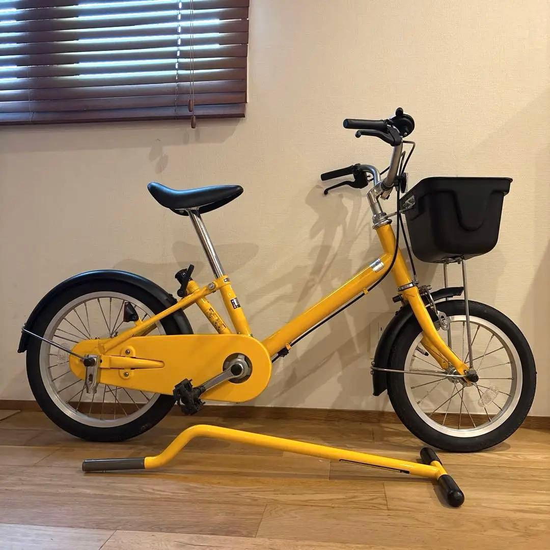 無印良品　こども自転車　16型幼児自転車　イエロー 神奈川県内手渡し