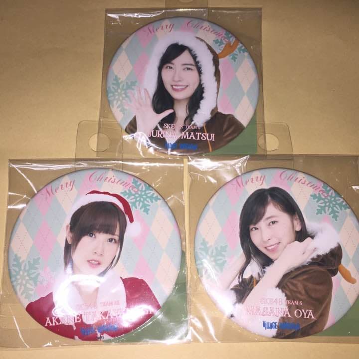 SKE48 ヴィレッジヴァンガード 店舗 限定 クリスマス 缶バッジ