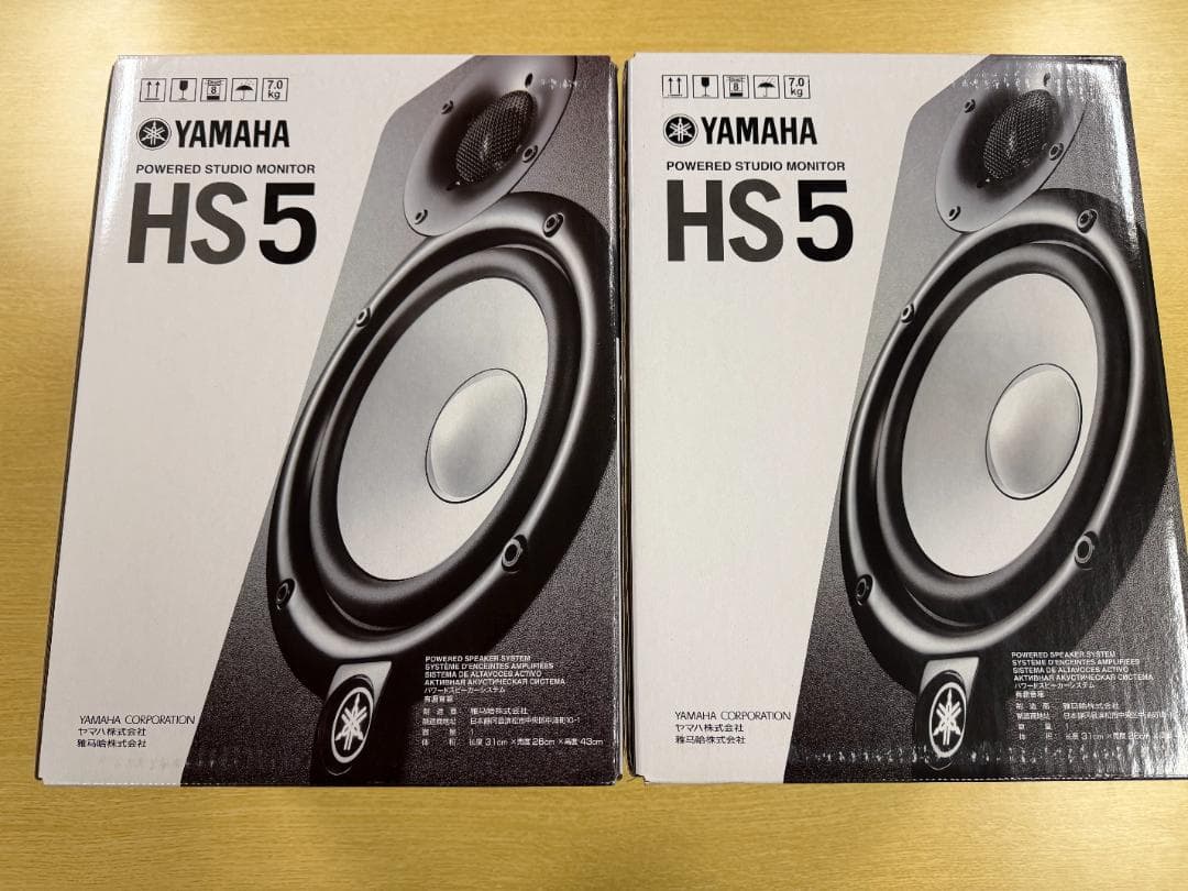 YAMAHA HS5 2台セット パワードモニタースピーカー ヤマハ 新品未使用