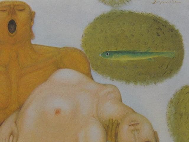 江村正光、美しき蝕、希少な額装用画集より、新品高級額装付、状態良好