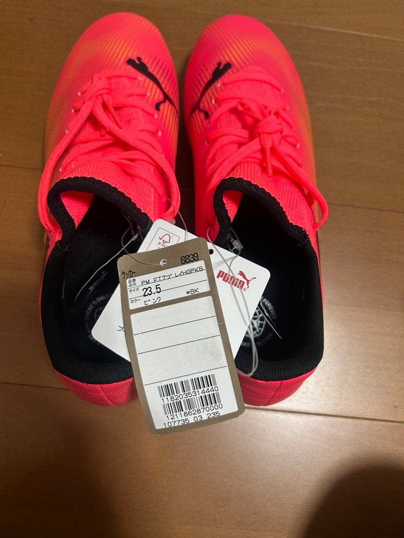 PUMA サッカーシューズ 23.5cm ピンク