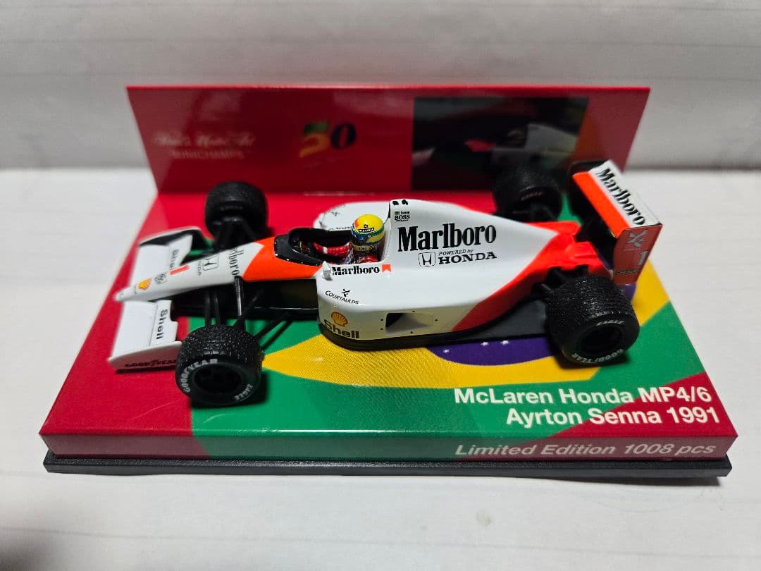 マクラーレンホンダ MP4/6 セナブラジル初優勝 記念 限定モデル
