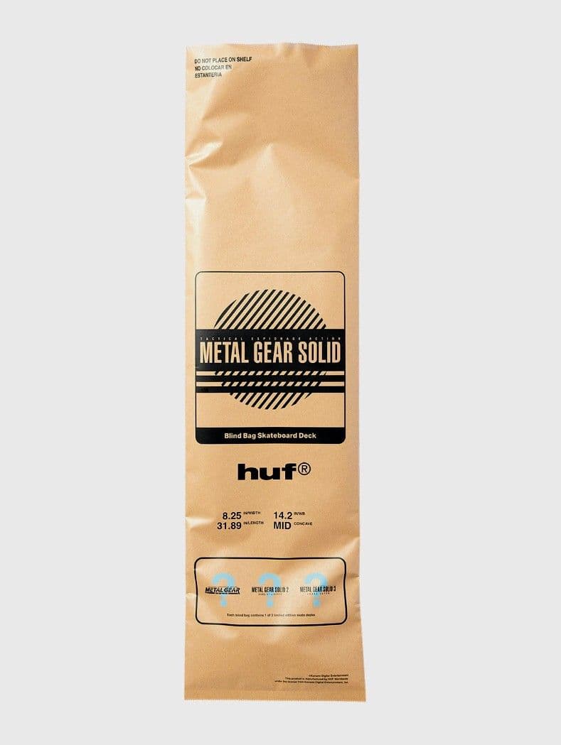 HUF　メタルギア　スケートボード　デッキ　新品　未開封　MGS ハフ