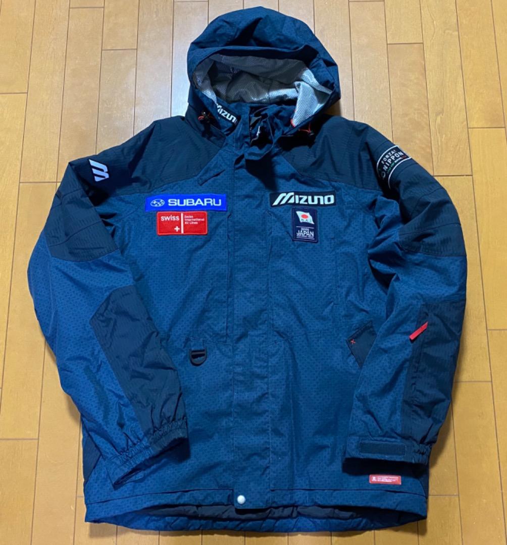 ミズノ　ブレスサーモ　スキーウエア　上下セット　Oサイズ　スバル日本代表　美中古