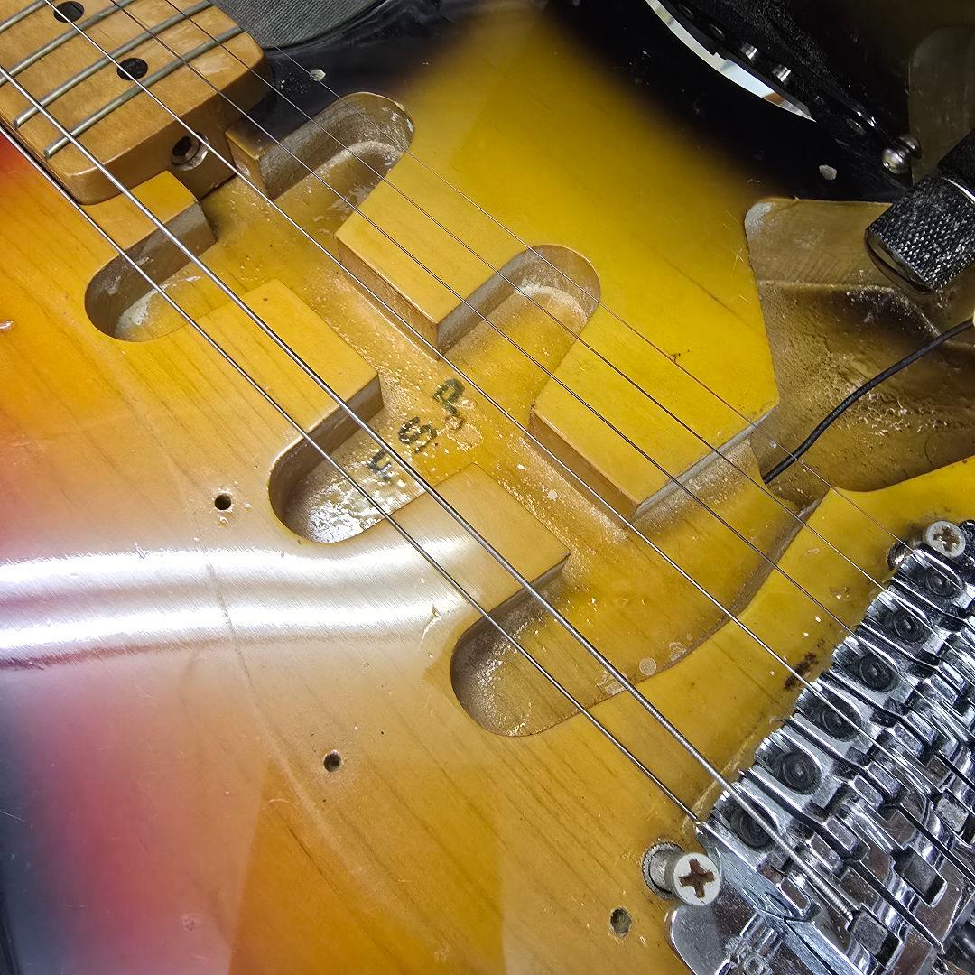 ジ*グ様 カスタマイズエレキギター　FERNANDESプレート　fenderピッ