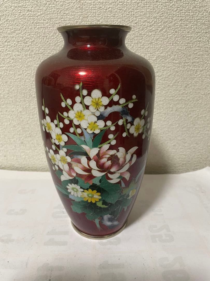 七宝焼花瓶
