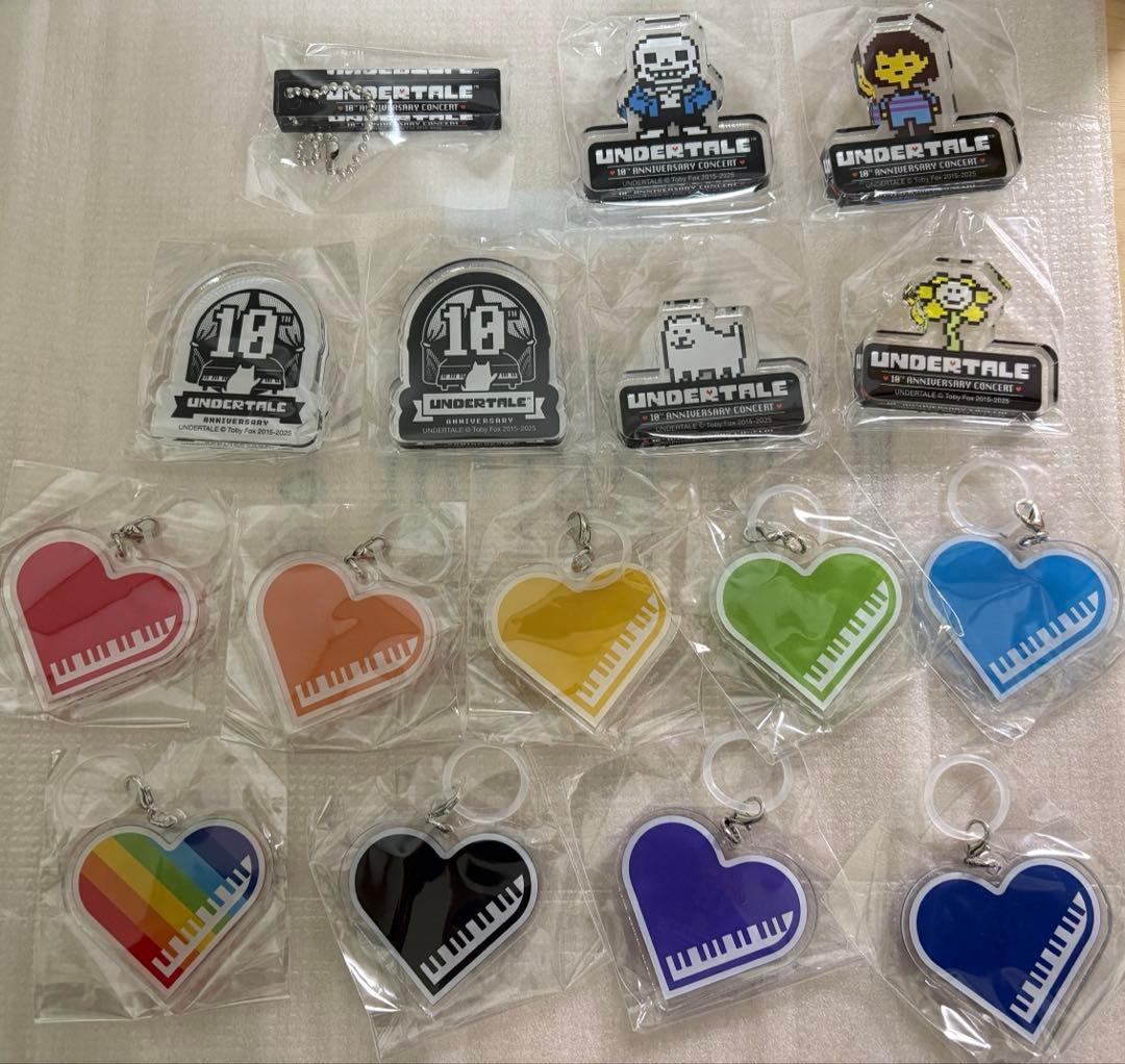 【未開封フルコンプ】UNDERTALE10周年コンサートガチャ16種未使用品一式