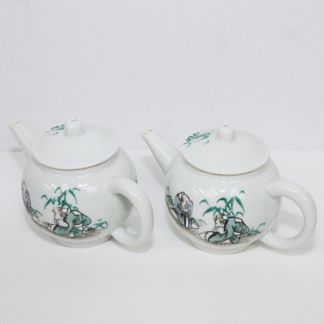 京焼 加藤和峰 急須 2客 煎茶 茶道具