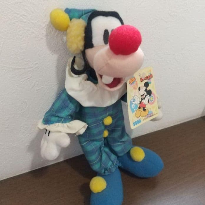 新品　グーフィー　ピエロ　サーカス　ぬいぐるみ