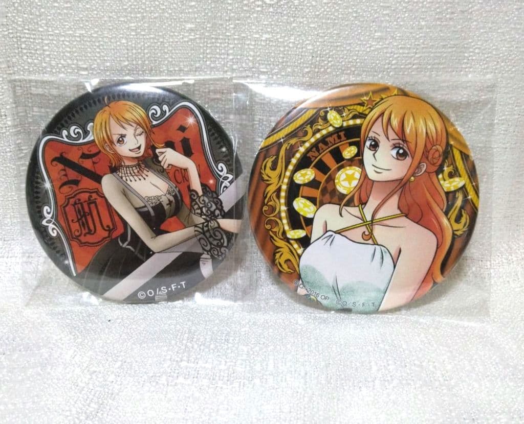 ワンピース ナミ 缶バッジ 2点セット