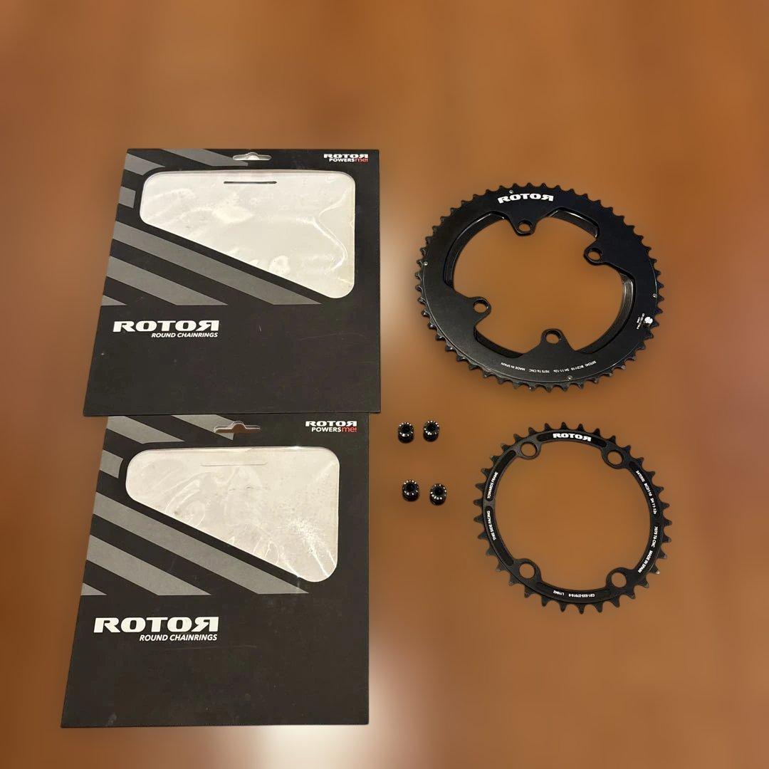 ト*ー様 ROTOR BCD110×4 エアロ 50/34 ＋ チェーンリングボ
